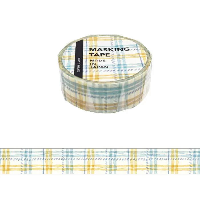 Mind Wave - Washi Tape - Yellow And Blue Pattern 1