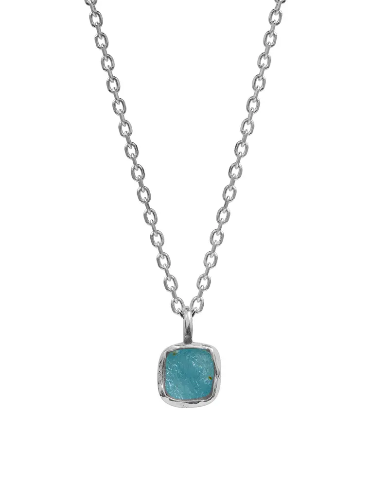 Mini Blue Stone Necklace 1