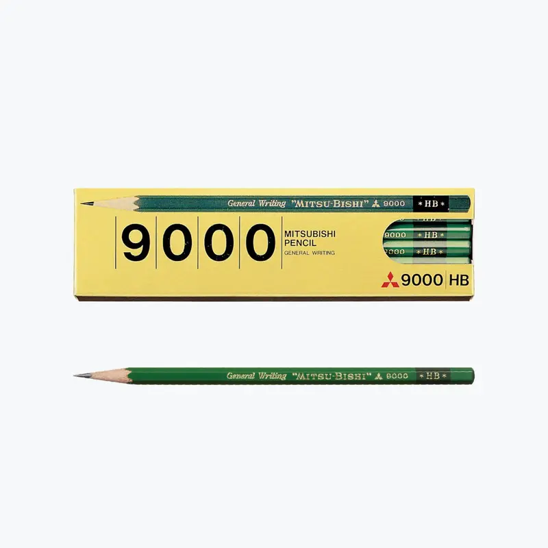 Mitsubishi - Pencil - 9000 (Various Grades) - Box Of 12 1