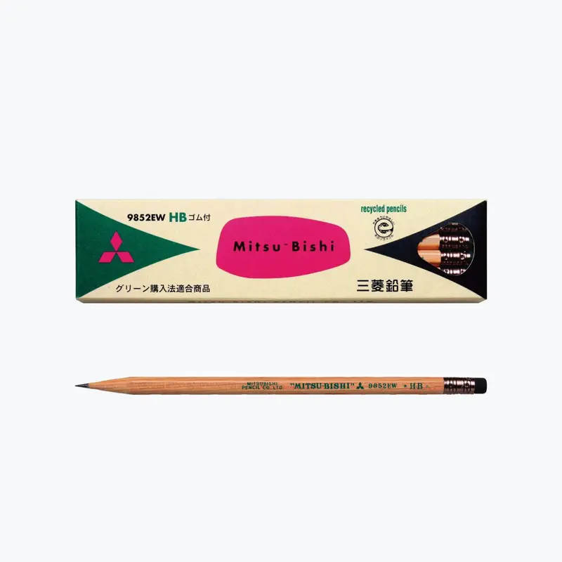 Mitsubishi - Pencil - 9852Ew (Hb) - Box Of 12 1