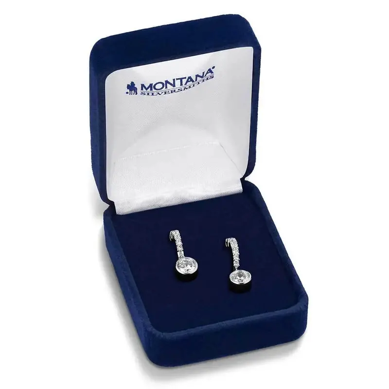 Montana Silversmiths Dew Drop Crystal Earrings - Er6221 1