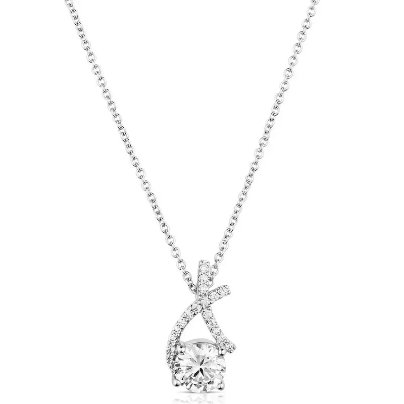 Montana Silversmiths Hugs & Kisses Crystal Necklace - Nc5960 1