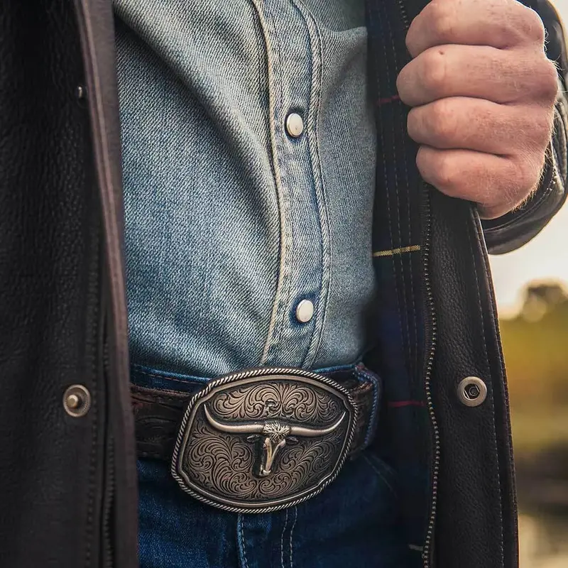 Montana Silversmiths Longhorn Soul Attitude Buckle - A993s 1