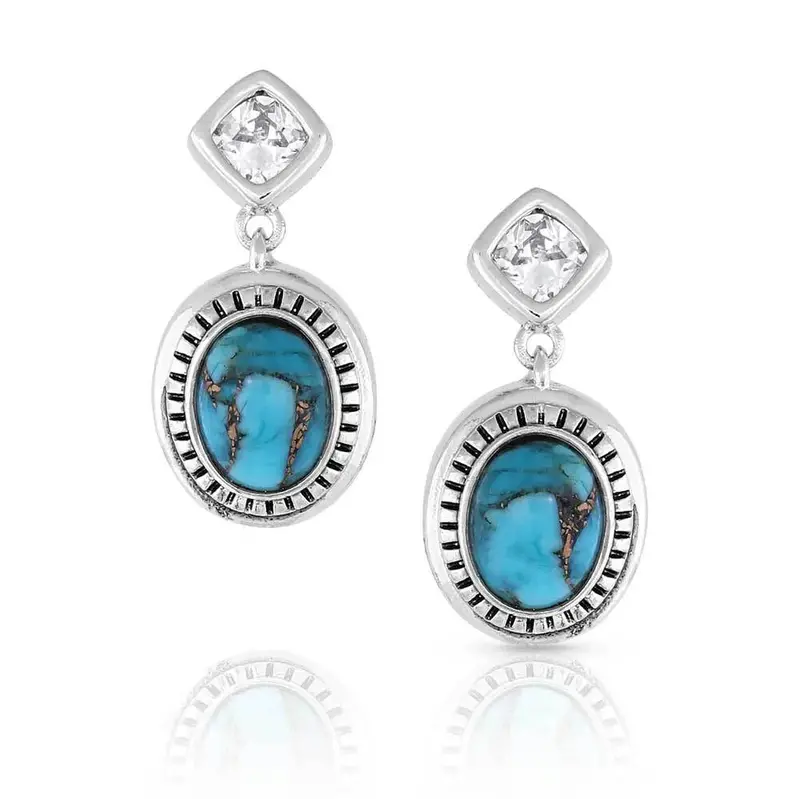 Montana Silversmiths Open Night Sky Turquoise Earrings - Er5172 1