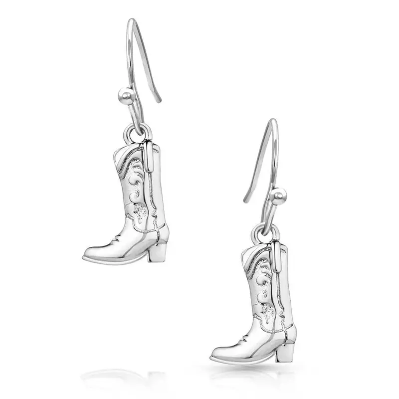 Montana Silversmiths Sculpted Cowboy Boot Earrings - Er5866 2