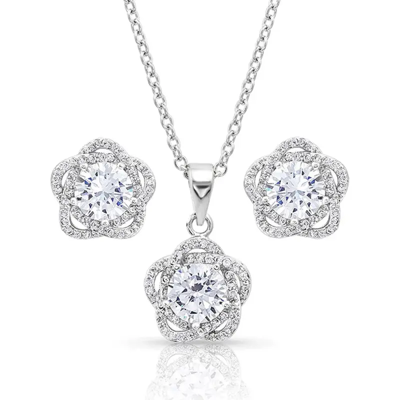 Montana Silversmiths Starlight Flower Jewelry Set - Js4300 1