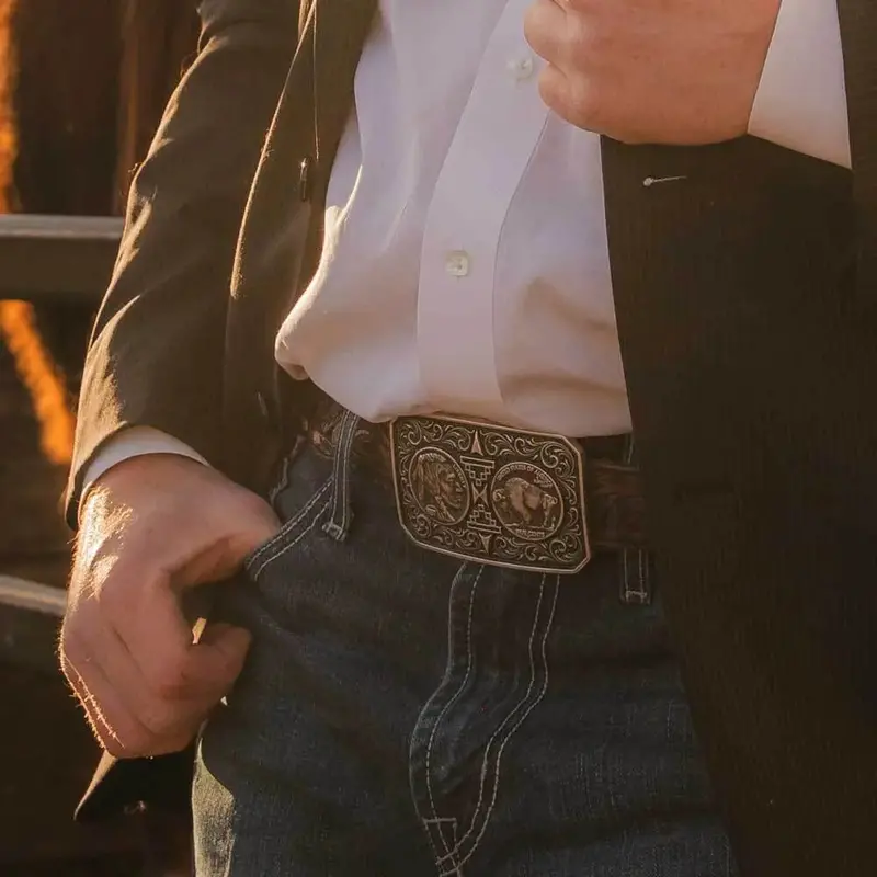 Montana Silversmiths Westward Way Attitude Buckle - A1055s 1