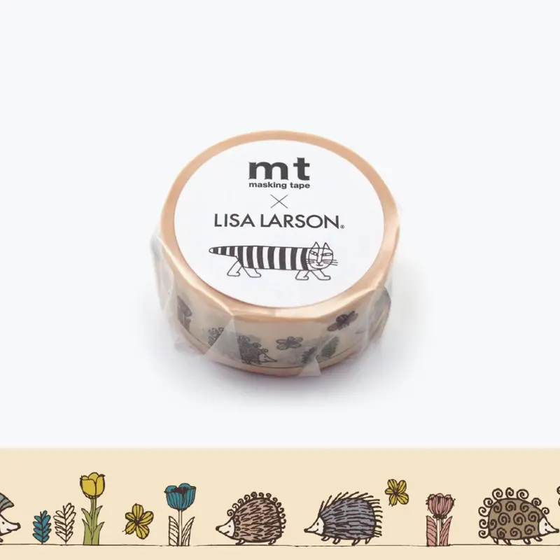 Mt Masking Tape - Washi Tape - Lisa Larson - Hedgehog Garden 1