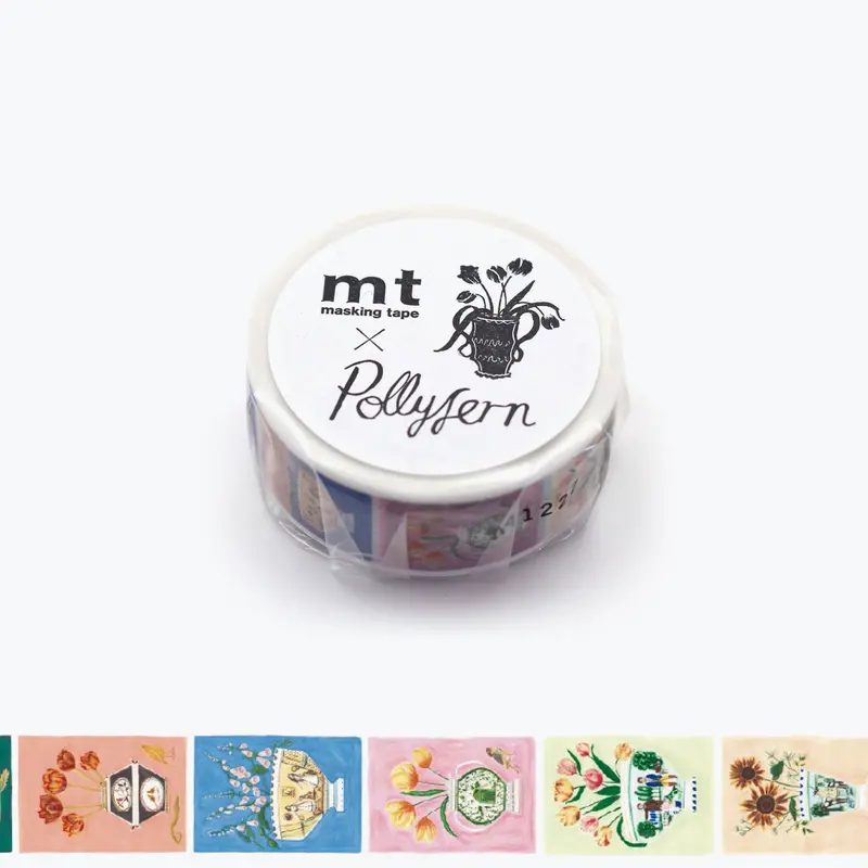 Mt Masking Tape - Washi Tape - Polly Fern - Flowers 1
