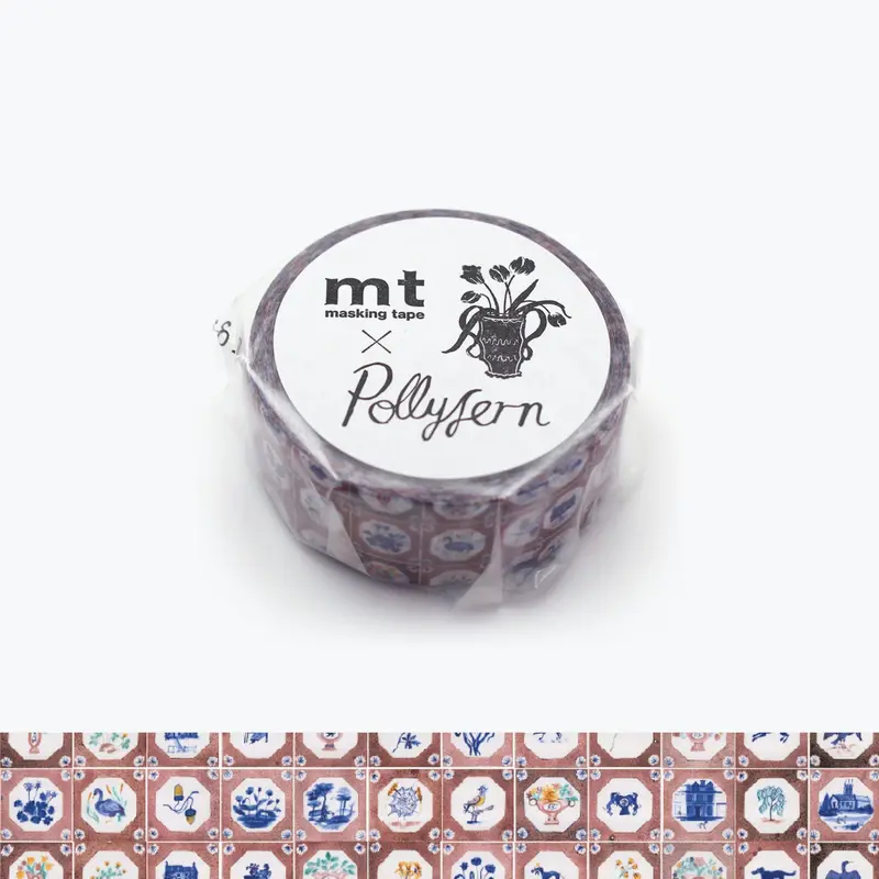 Mt Masking Tape - Washi Tape - Polly Fern - Tiles 1