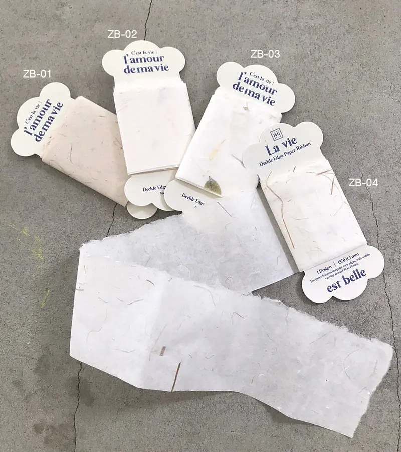 Mu Lifestyle - Deckle Edge Paper Ribbon - #01 1