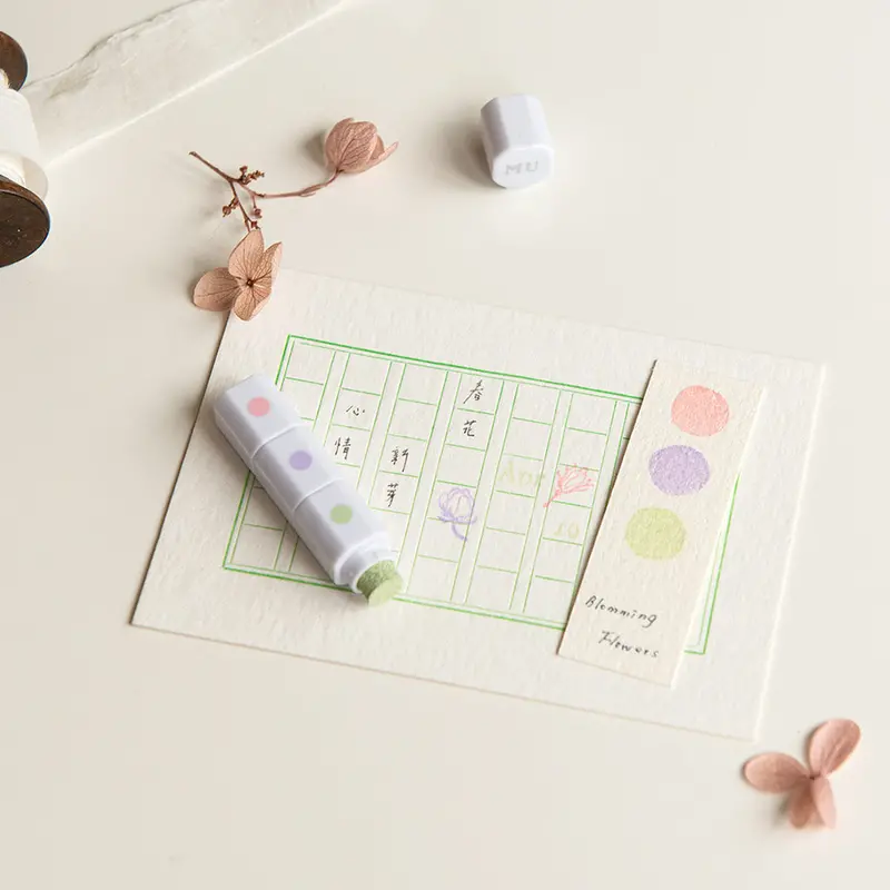 Mu Lifestyle - Inky Pen - Blooming Flowers #07 1