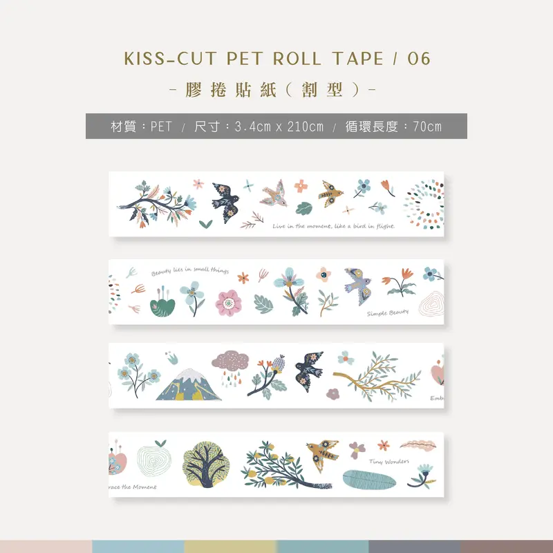 Mu Lifestyle - Planner Sticker - Film Kiss Cut Roll (Pet) - #06 1