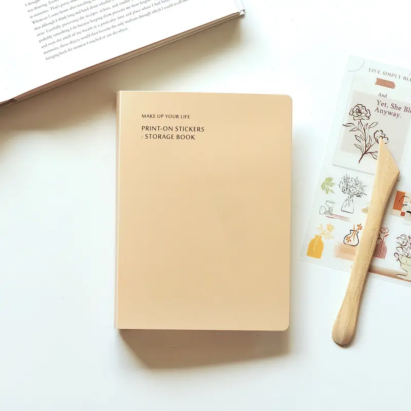 Mu Lifestyle - Sticker Storage Folder - Milk Tea 1