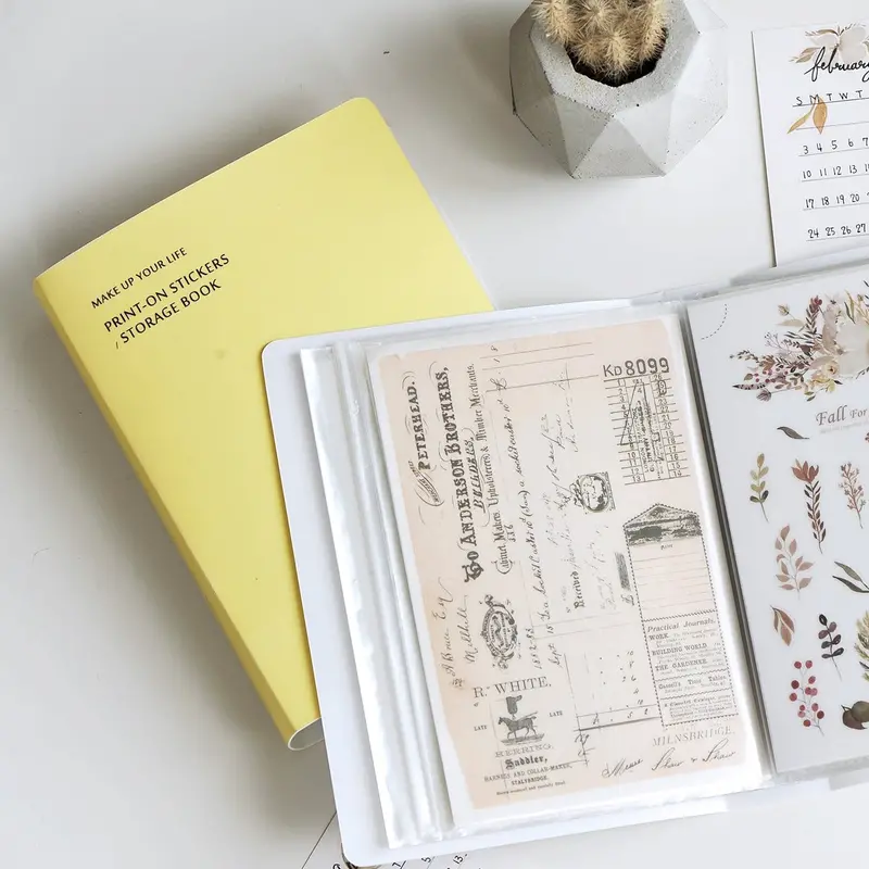 Mu Lifestyle - Sticker Storage Folder - Yellow 1