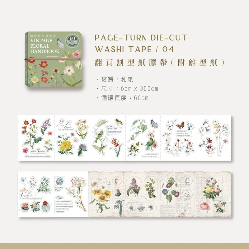 Mu Lifestyle - Washi Tape - Page Turn Die-Cut - #004 1