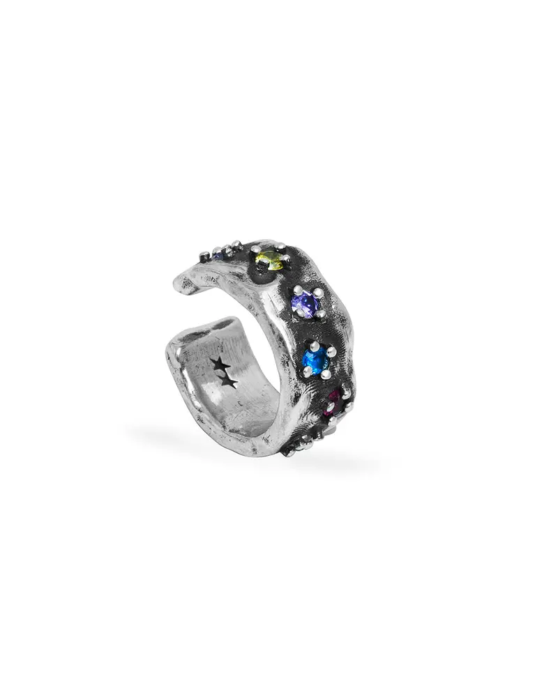 Multicolor Stone Earcuff 1