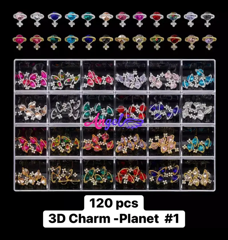 Nail Charm Big Box (120Pcs) 1