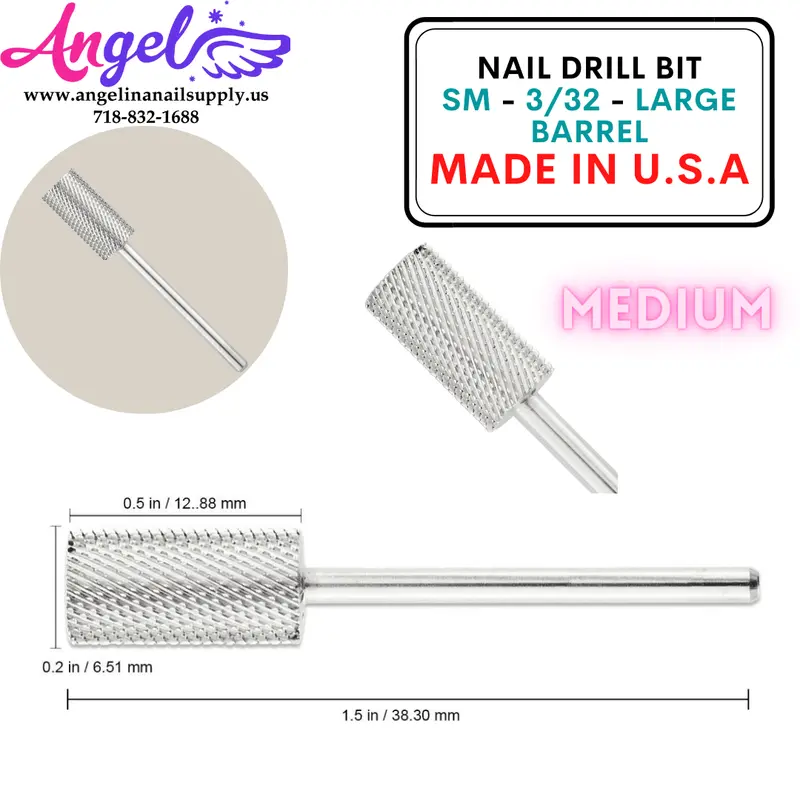 Nail Drill Bit - Sm - 3/32 - Large Barrel 1