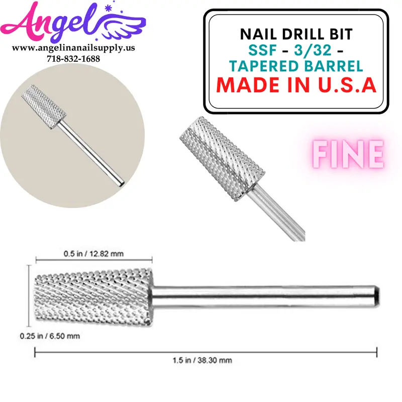 Nail Drill Bit - Ssf - 3/32 - Tapered Barrel 1