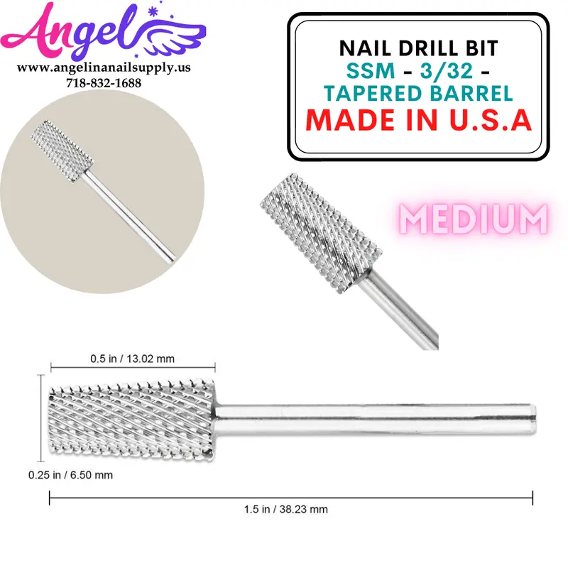 Nail Drill Bit - Ssm - 3/32 - Tapered Barrel 1