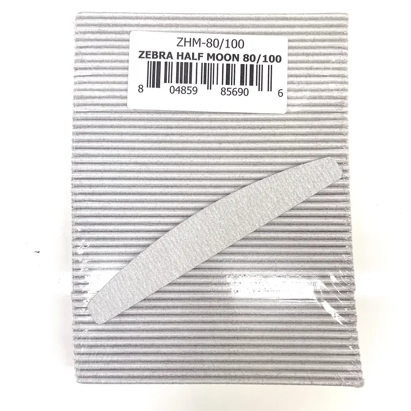 Nail File - 80/100 Half Moon (Zb) 1