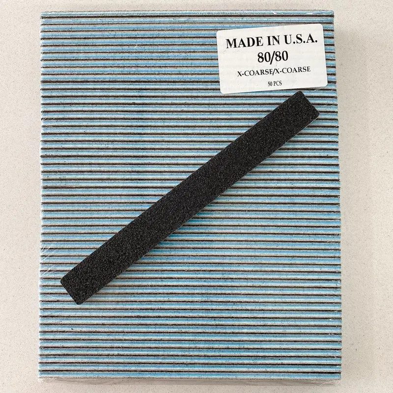 Nail File - 80/80 Blue Square-End Box/40Bags 1