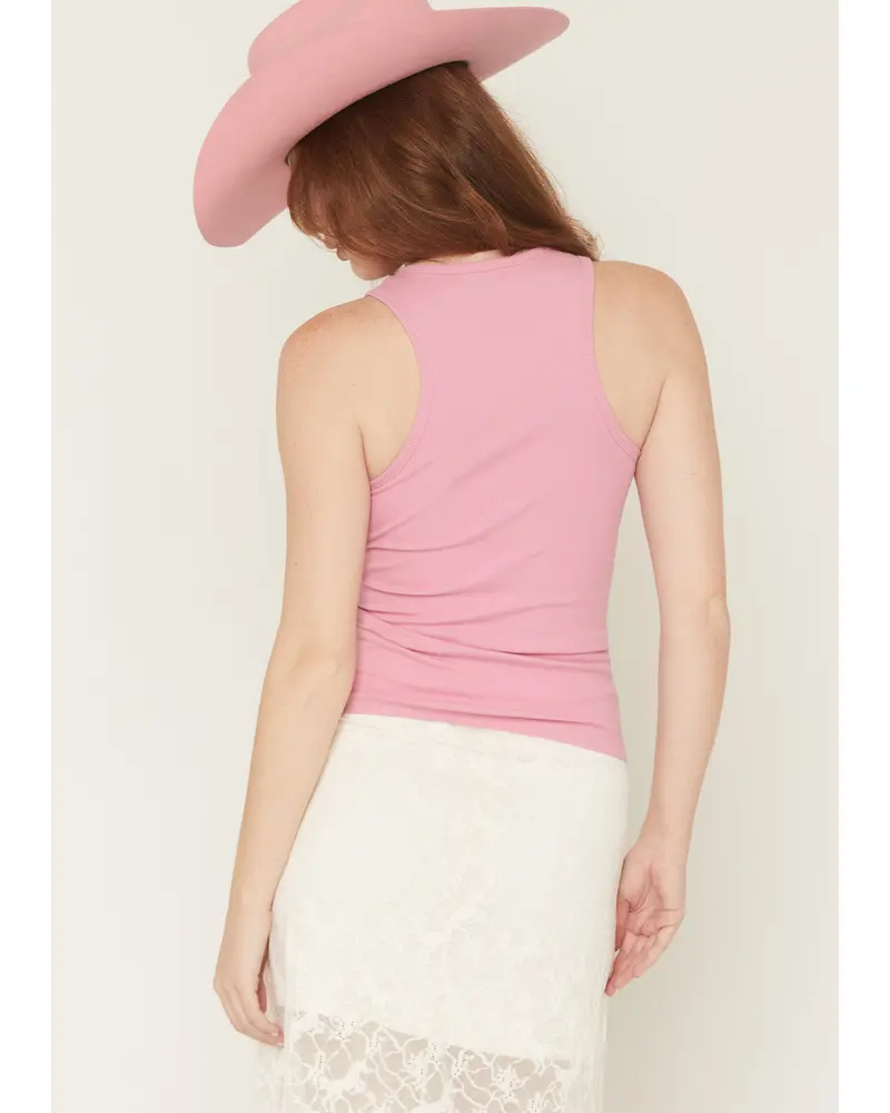 Nash Rhinestone Chain Ribbed Tank 5