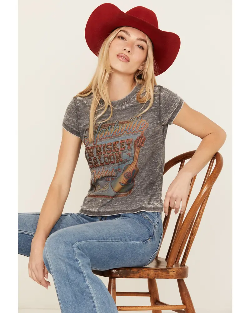 Nashville Whiskey Saloon Short Sleeve Graphic Tee 1