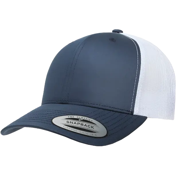 Navy/White 6-Panel Snapback 1