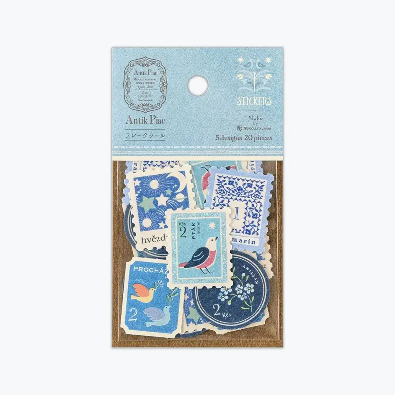 Nb Japan - Planner Sticker - Flake Seal - Antik Piac - Blue 1