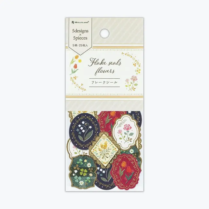 Nb Japan - Planner Sticker - Flake Seal - Flowers 1