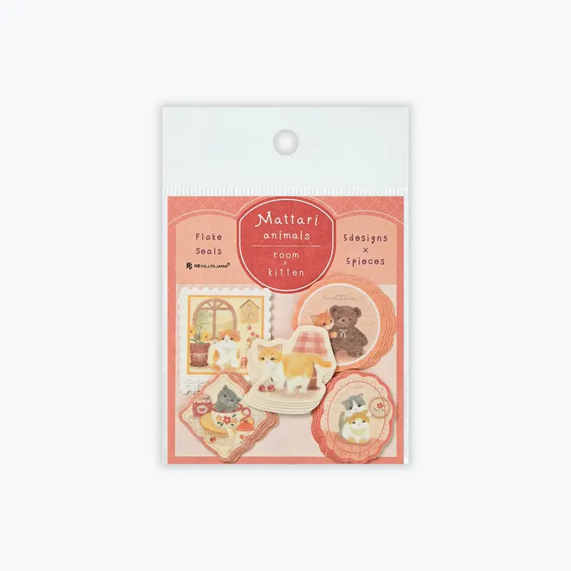 Nb Japan - Planner Sticker - Flake Seal - Mattari Animals - Kitten 1