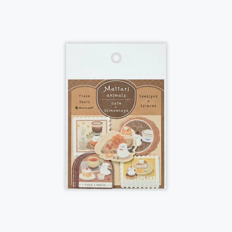 Nb Japan - Planner Sticker - Flake Seal - Mattari Animals - Shimaenaga 1