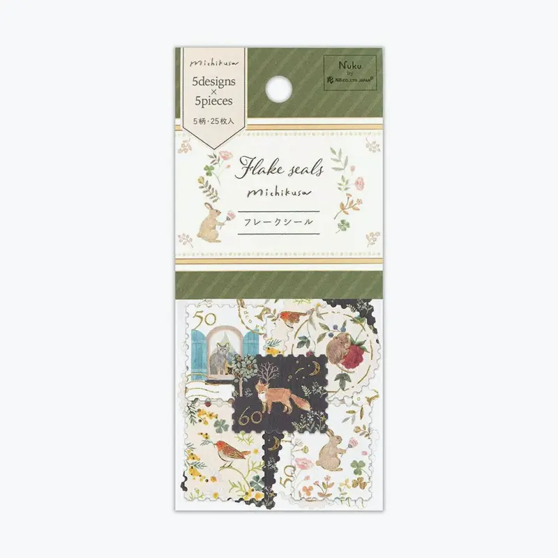 Nb Japan - Planner Sticker - Flake Seal - Michikusa 1