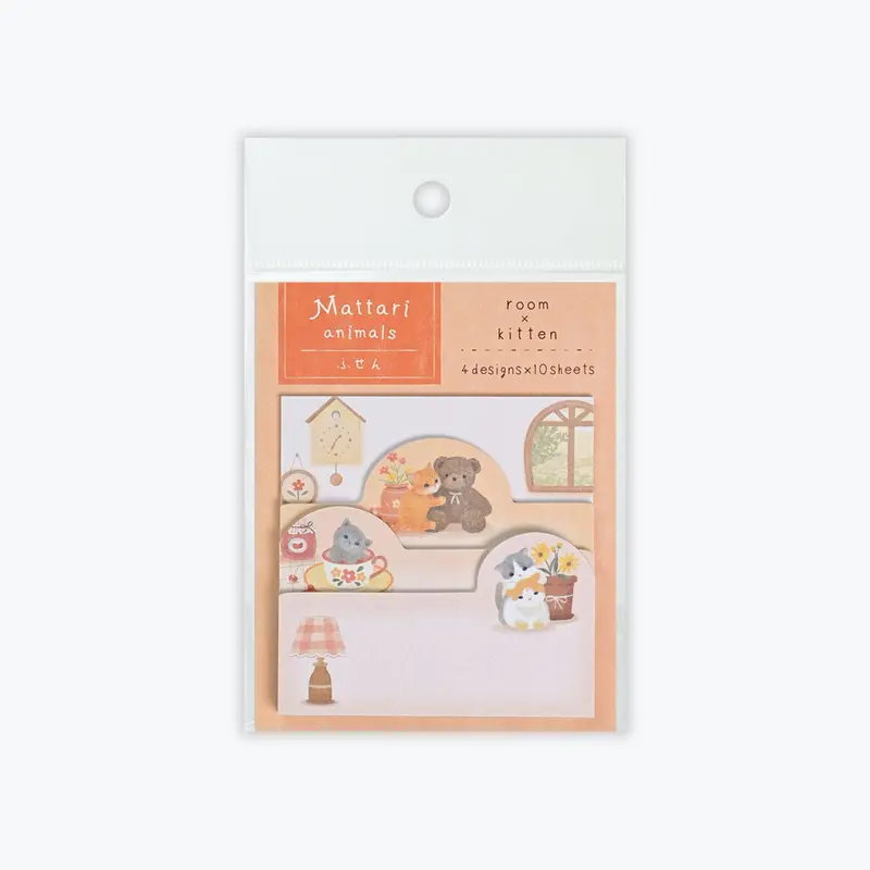 Nb Japan - Sticky Notes - Mattari Animals Foil - Kitten 1