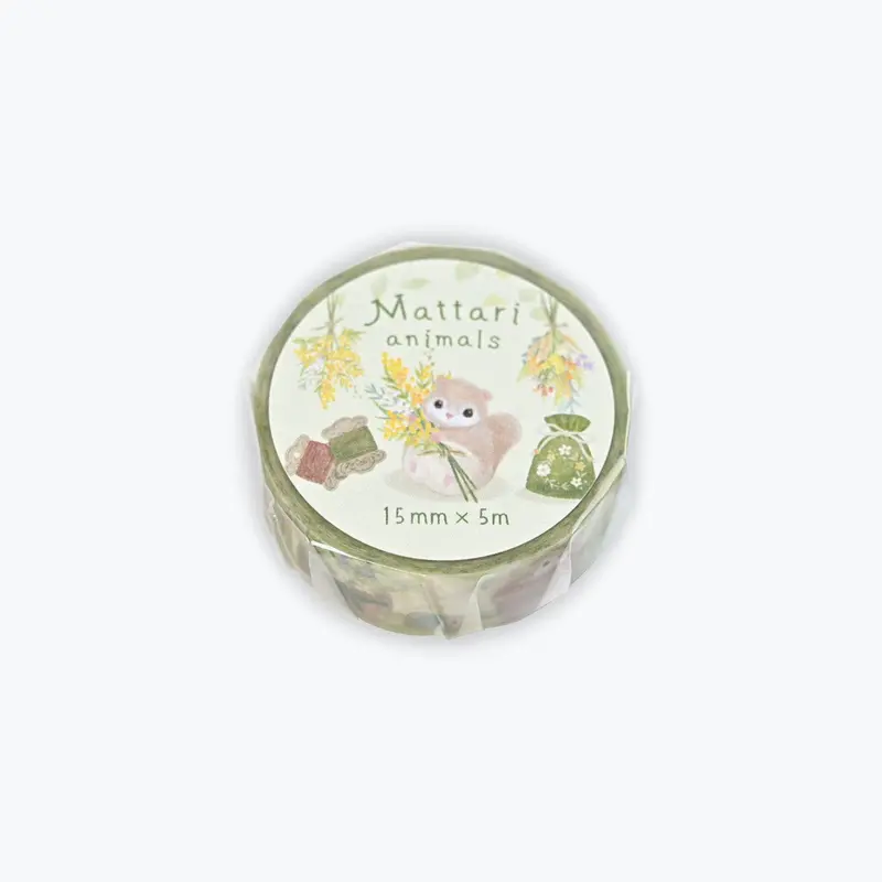 Nb Japan - Washi Tape - Mattari Animals - Momonga 1