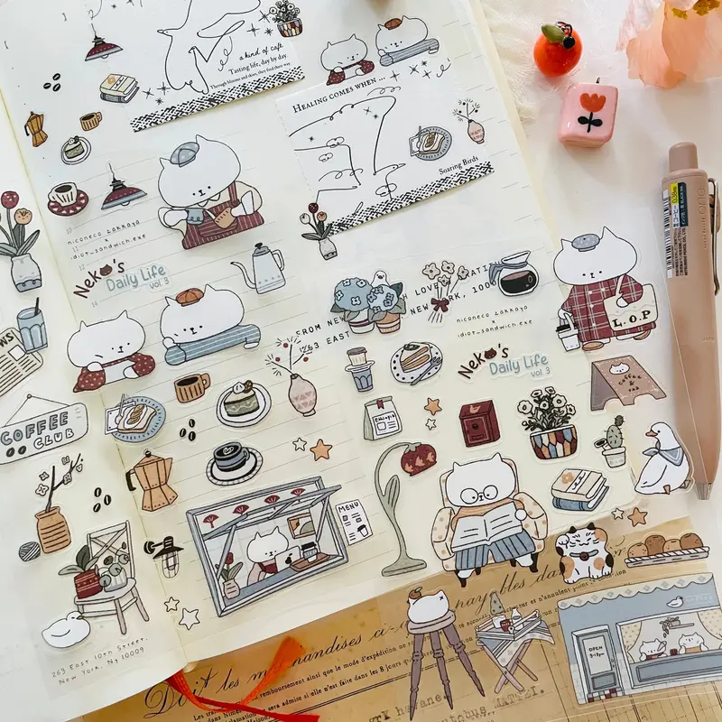 Niconeco Zakkaya - Planner Sticker - Neko's Daily Life Vol.3 1