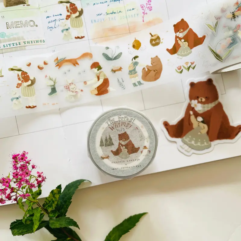 Niconeco Zakkaya - Washi Tape - The Forest Whimsy Vol.2 (Pet) 1