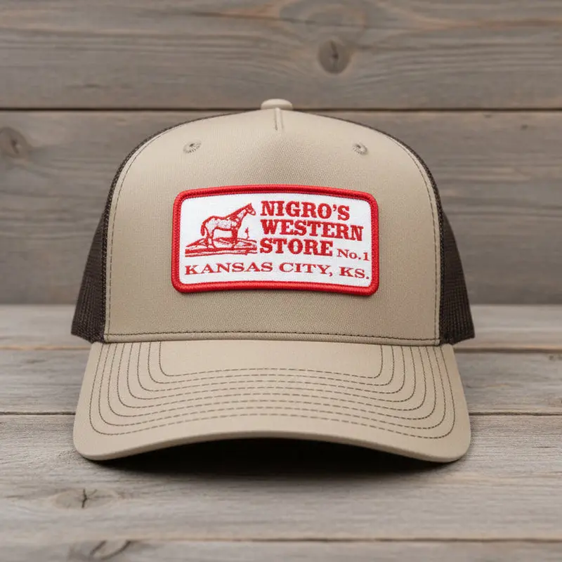 Nigro's 5 Panel Richardson 112 Khaki/Coffee Og Patch - Nbc 17 1