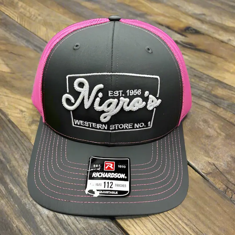 Nigro's Richardson 112 Charcoal/Pink White Logo - Nbc 24 1