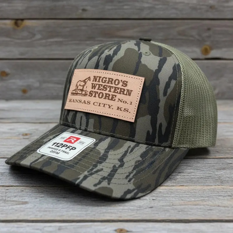 Nigro's Richardson 112 Five Mossy Oak Bottomland/Loden Leather Patch - Nbc 2 1