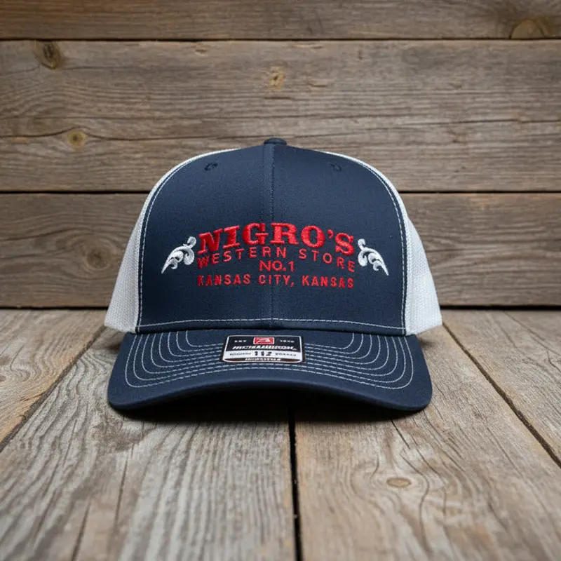 Nigro's Richardson 112 Split Navy/White Scroll Logo - Nbc 47 1