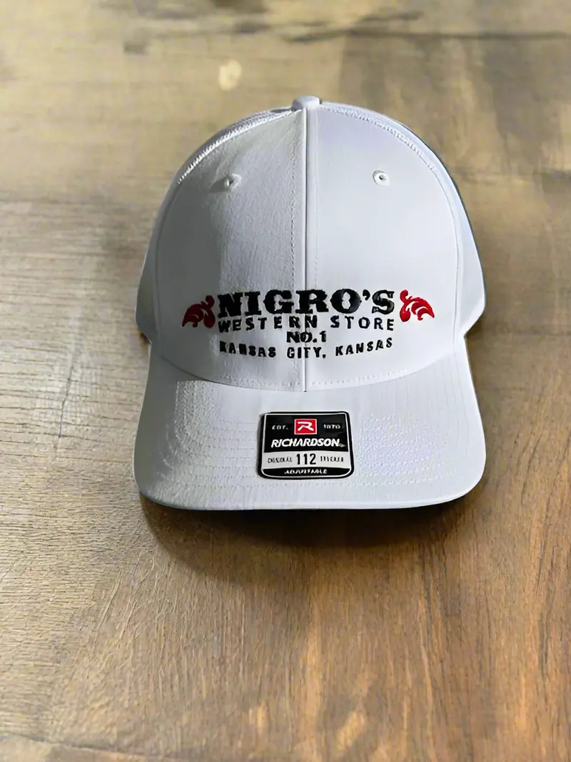 Nigro's Richardson 112 White Front/Mesh Back - Nbc 75 1