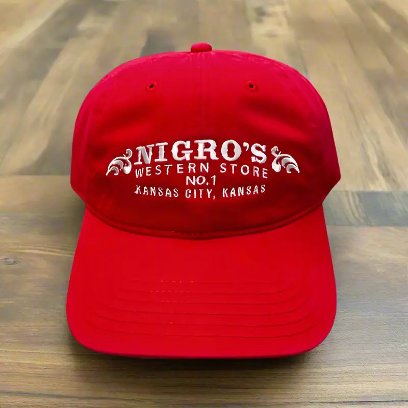 Nigro's Richardson 326 White Scrolls Logo Solid Red Cap - Nbc 8 1