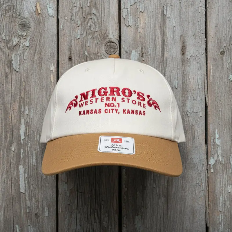 Nigro's Richardson 5 Panel 356 Cream/Wheat Ball Cap - Nbc 45 1