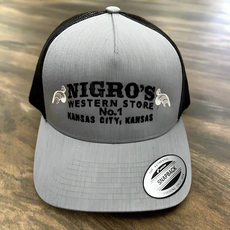 Nigro's Yupoong Classic Gray/Black Snapback - Nbc 27 1