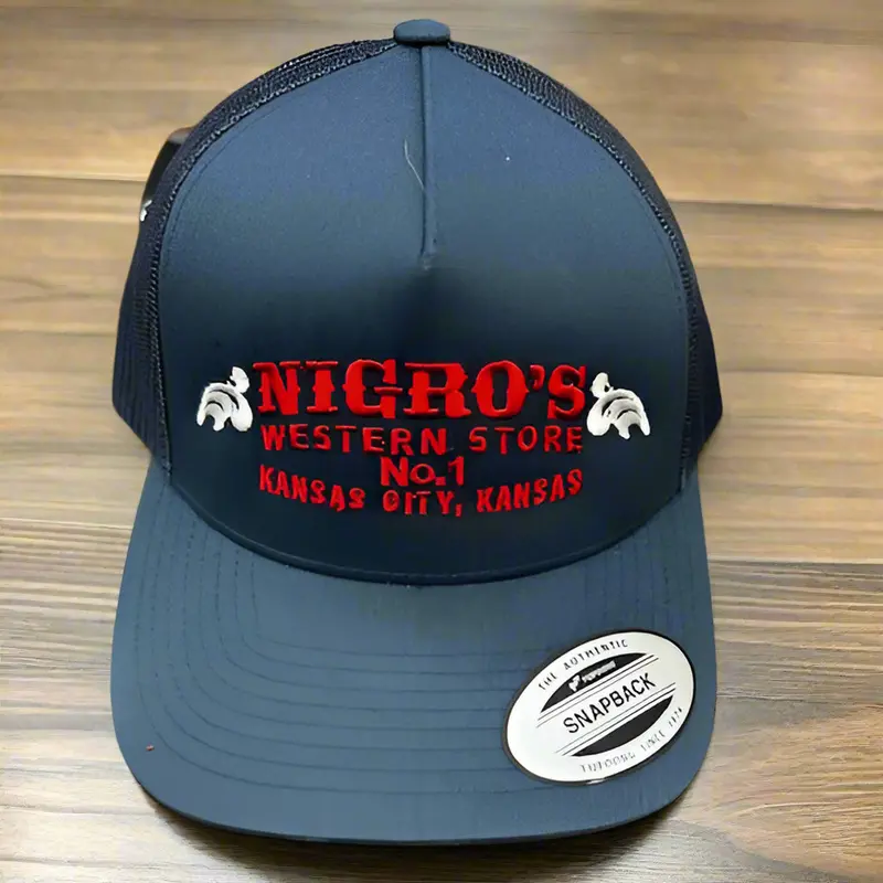 Nigro's Yupoong Classic Solid Navy Red/White Scroll Logo - Nbc 29 1