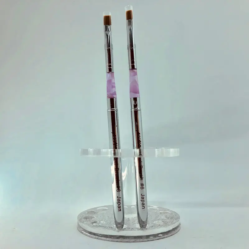 Niko Pink Marble Gel Brush (Brown Hair) | Gel Brush 1