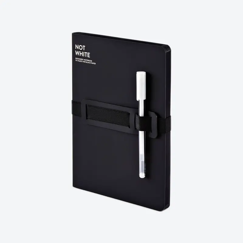 Nuuna - Notebook - Large - Not White (Black Paper) 1